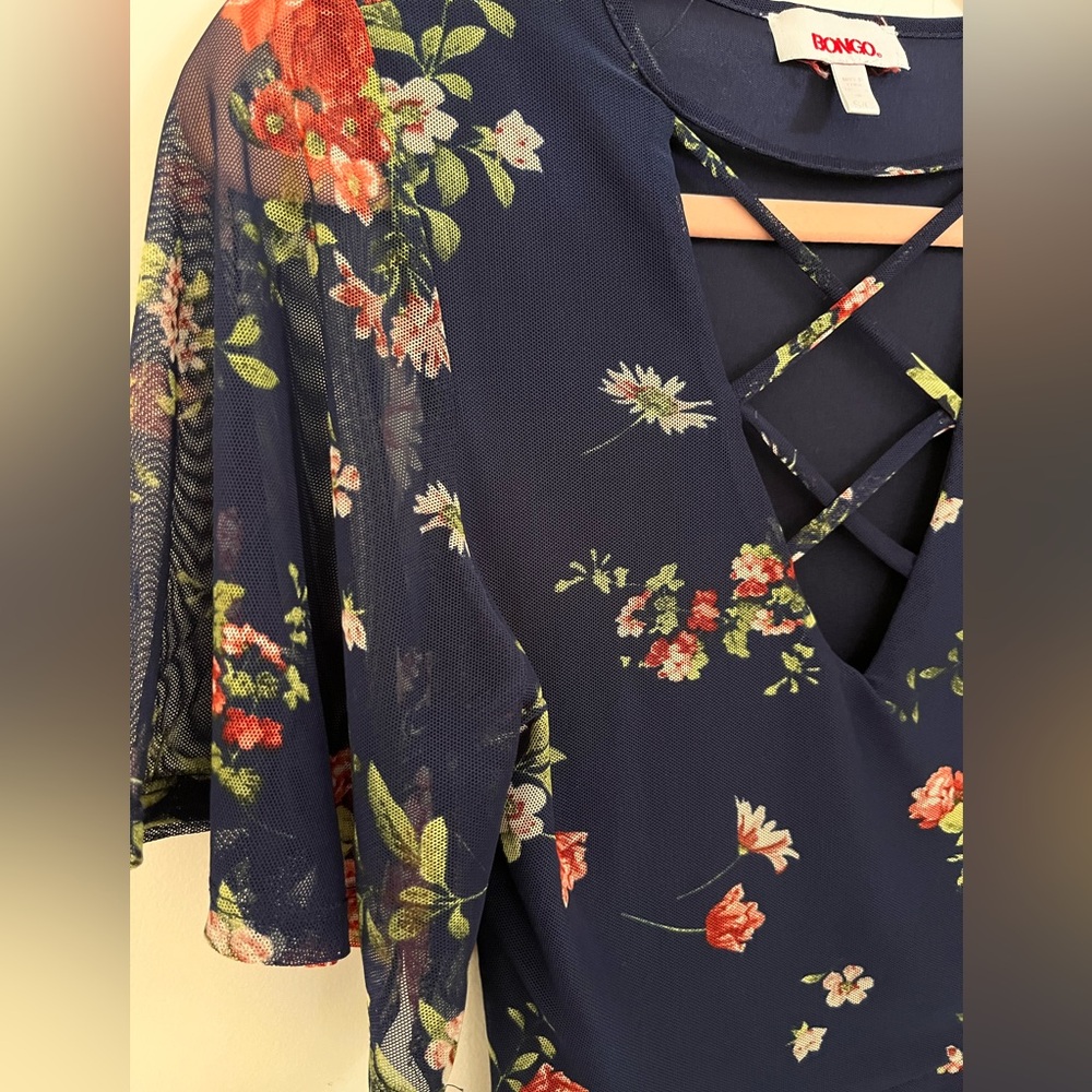 Vintage 1990’s BONGO Floral Mini Dress size Small - Picture 3 of 4
